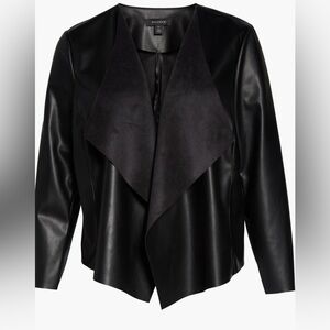 Halogen Faux Leather Jacket